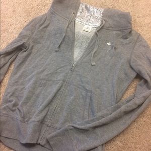 VS Pink Hoodie Grey Size S